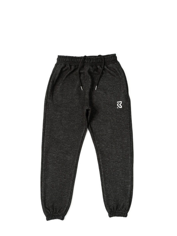 Sterling Silver Embroidered Joggers - Obsidian Grey