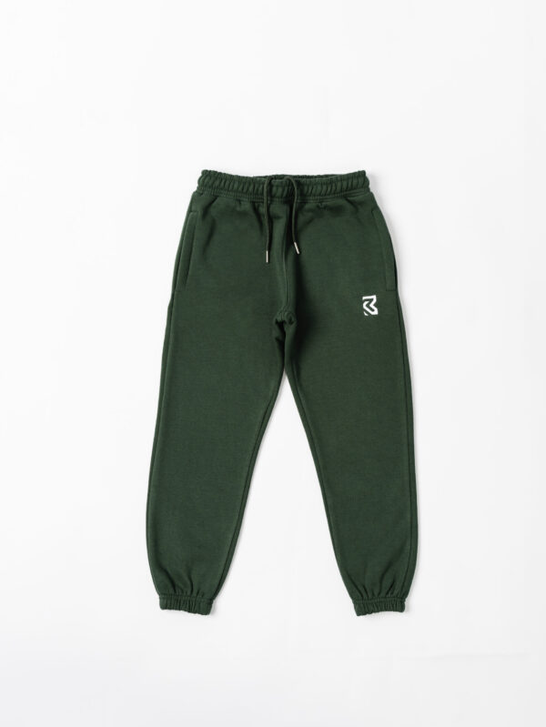 Embroidered Joggers - Emerald Green