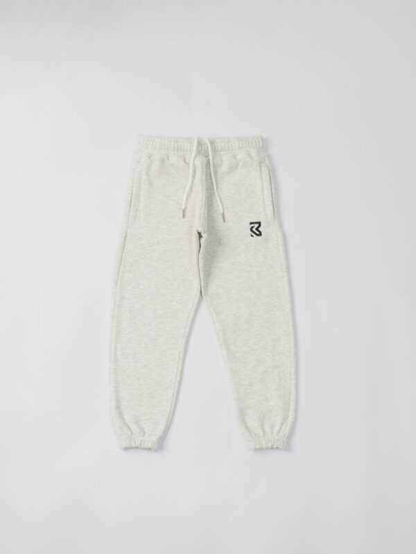 Embroidered Joggers - Platinum Heather
