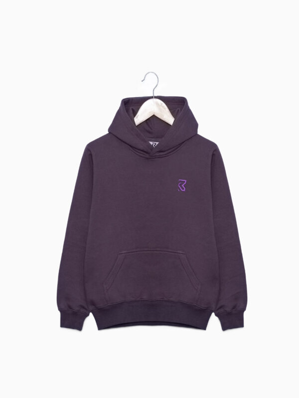 Embroidered Hoodie - Midnight Plum