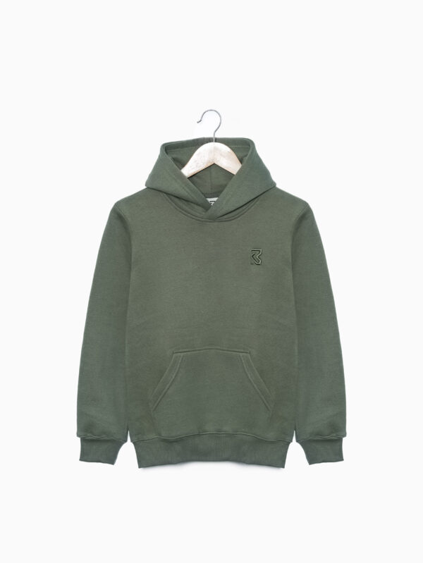 Embroidered Hoodie - Olive Grove