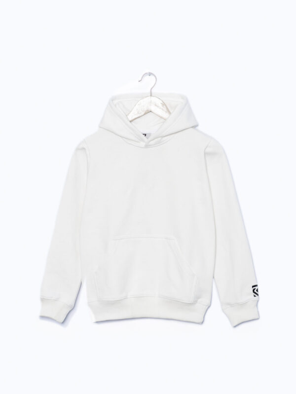 Embroidered Hoodie - More White