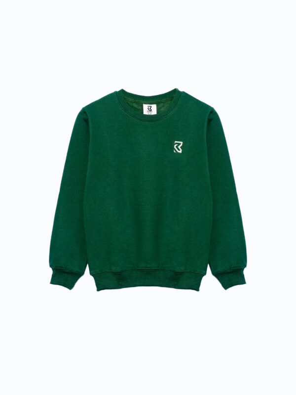 Embroidered Sweatshirt - Emerald Green