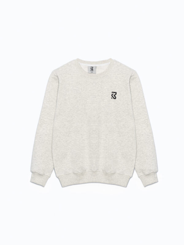 Embroidered Sweatshirt - Platinum Heather