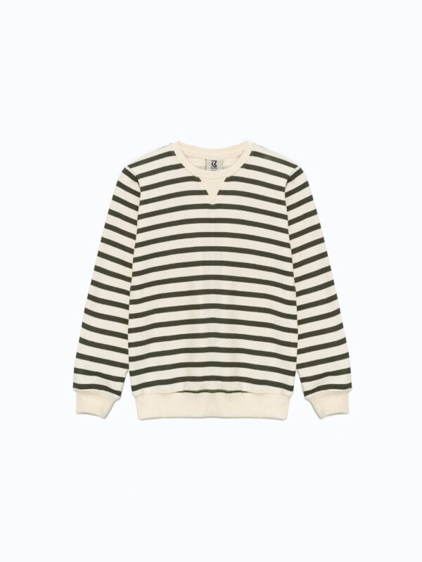 Luxe Striped Sweatshirt