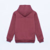 Premium Embroidered Hoodie – Maroonish Red - Image 2