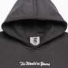 Embroidered Hoodie - Charcoal Grey - Image 3