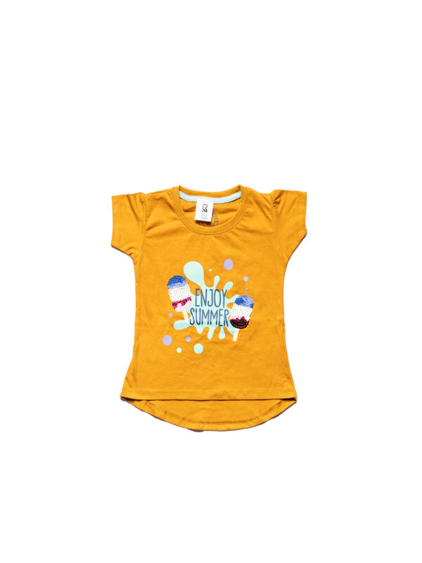 “Enjoy Summer” T-Shirt – Yellow