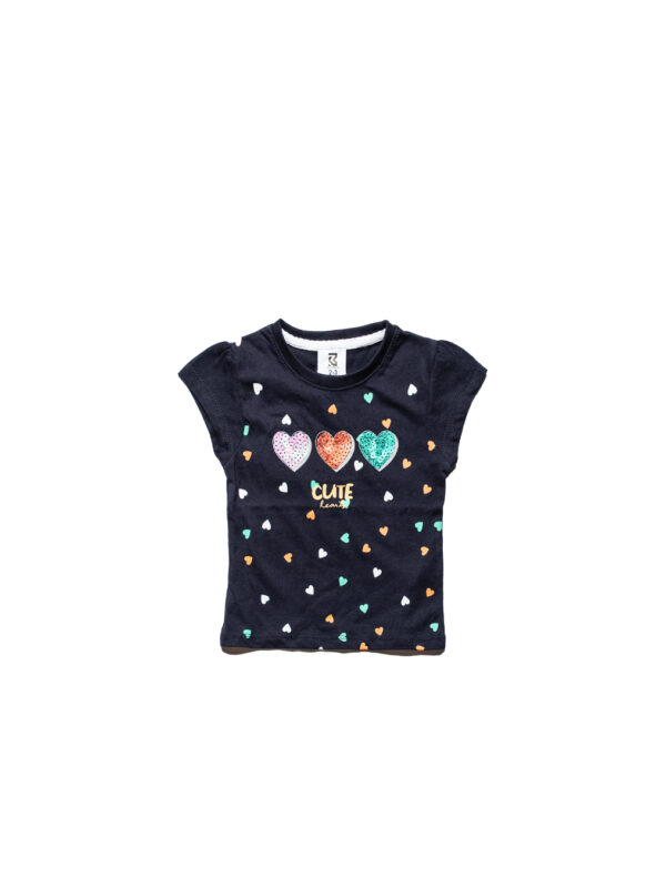 “Cute Hearts” T-Shirt – Black