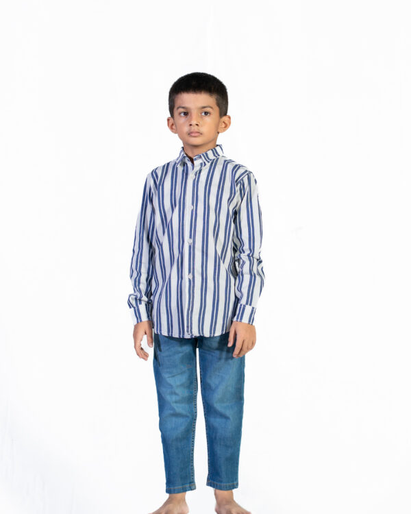 blue lining casual shirt